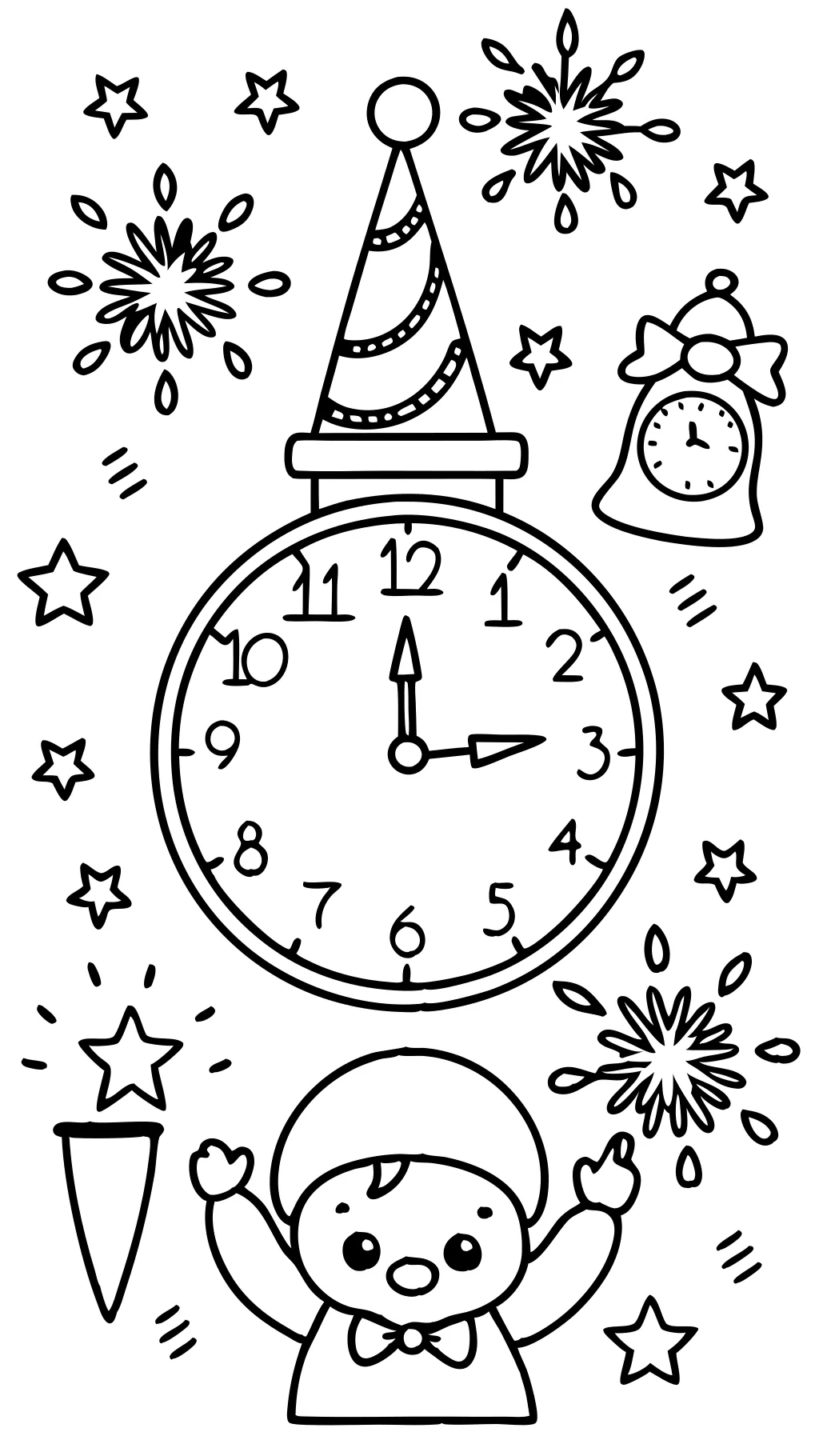 coloring pages happy new year